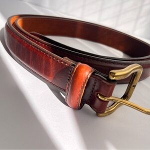 Vintage leather Brown Leather Belt